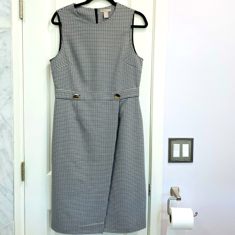 H&M Houndstooth Sleeveless Dress